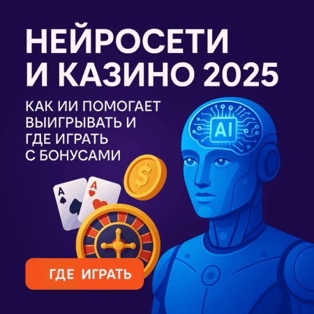 🧠 Нейросети и казино 2025: как ИИ помогает выигрывать и где играть с бонусами