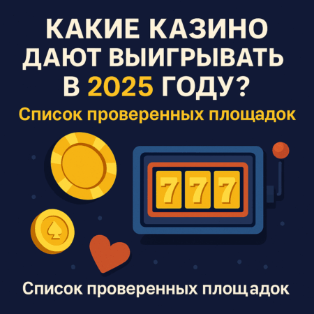 💰 Какие казино дают выигрывать в 2025 году? Список проверенных площадок